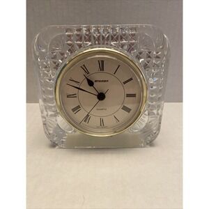 VTG Staiger Quartz Clock West Germany Crystal Body France Vintage Works Battery